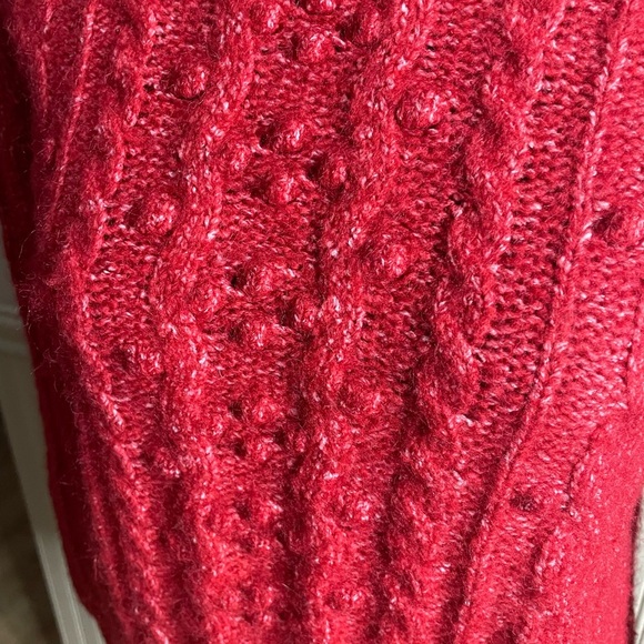 LOFT Vibrant Red Knit Sweater - Picture 7 of 15